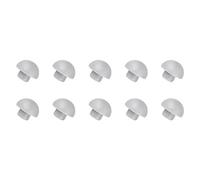 Toilet Seat Lid Buffers, 10pcs Toilet Lid Seat Buffer Set Accessories Toilet Seat Buffers Pack White Stop Bumper for Bathroom Toilet Seat(op cover cushion)
