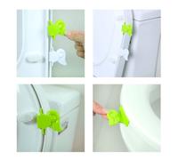 Toilet Seat Lid Lifter with Wings Shape, Portable White | Polypropylene Construction, Sanitary Easy Lifting Design, for Elderly, Toilet Use