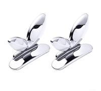 Toilet Seat Lifter, 2-pack Toilet Lid Lifters, No-dirty-hands Toilet Seat Flip Handle, Toilet Cover Lifter For Bathroom Home Travel Office(sliver)