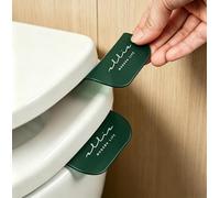 Toilet Seat Lifter Handle Self Adhesive Touchless Lid Cover Opener Hygienic Bathroom Tool 1PC(Dark green)