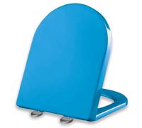 Toilet Seat PP Material 18in Elongated with Cover Soft Closed U Shaped with 360° Adjustable Hinge Top Fixing for Easy Clean Red