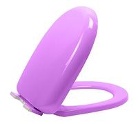 Toilet Seat Quick Release Soft Close Durable Slow Polypropylene Bathroom Accessories, Very Suitable for Standard Toilets(Pink Purple)