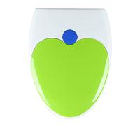 Toilet seat Rings, Toilet Seat with Quiet-Close and Relieves Pressure Points, with Adjustable Hinge, Easy for Cleaning(Green,UShape)