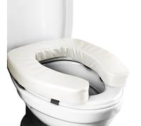 Toilet Seat Riser - 3 Inch Raised Cushion, Padded Commode Lift, High-Density Foam | Soft Waterproof Support, Bathroom Aid, Elderly Care, Post, Home Travel Hospital Use