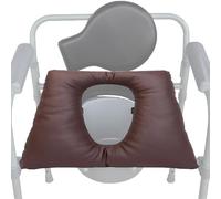 Toilet Seat Riser for Elderly - Thickened Waterproof PU Leather Padded Cushion, Universal Raised Sitting Height Support for Seniors and Pregnant Women, 42x42x8cm Bathroom Shield 1 Piece