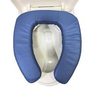 Toilet Seat Riser - Raised Toilet Seat | Non-Slip Ergonomic Assist | Raised Commode Booster | Elevated Comfort Support Chair for Disabled Pregnant Elderly Bathroom Home Travel Hospital