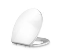 Toilet Seat Soft Close Bathroom O Shape WC Hinges Steel Antibacterial Heavy Duty