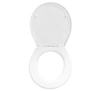 Toilet Seat Soft Close Quick Release - D Shape & Round White Toilet Seats - Heavy Duty Universal Fit, Top Fixing, Easy Clean Hinges & Fittings Included - Square D Shaped Toilet Seat SR02
