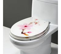 Toilet Seat Soft Close Quick Release Resin Design Easy Installation Durable Stylish Essential for Most Standard Toilets