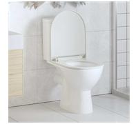 Toilet Seat Soft-Close Quick-Release White Polypropylene 46 x 36.5 cm Universal