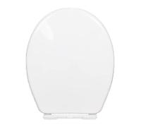Toilet Seat Soft Close Toilet Seat Lid with Quick Release, Top Fix/Bottom Fixed, Ally Designed Seat Ring, Easy Clean and Installation, White (Oshape Top Mount)