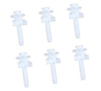 Toilet Seat Stabilizer Set Bolts Not Slip Fastening Systems Seat Stabilization Solution 6pcs for Bath Fixtures Toilet Seat Stabilization Bolts