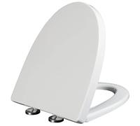Toilet seat Toilet Lid with Thick PP Material, Soft Close & Quick Release, Top Fix to Install and Clean for Most Standard Toilet Seats - White,01G