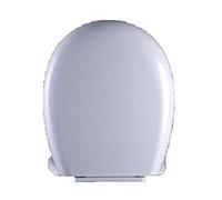 Toilet Seat, Toilet Seat Large O Type Toilet Lid with Slow-Close Mute Thicken Pp Board Toilet Seat Cover,White, 42,