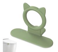 Toilet seat - Toilet Seat Lifter | Commode Chair pad | Shower Chair Cushion | Silicone Self Adhesive Toilets Cover Riser | Avoid Touching Raising Handle for Toilets Lid Restroom Accessories for Home