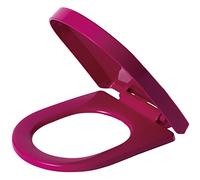Toilet seat,Toilet seat Soft Close, Slow Soft Close with Quick Release, Plastic Material Easy to Clean for Bathroom Washroom Home, D Shaped - Top Fix