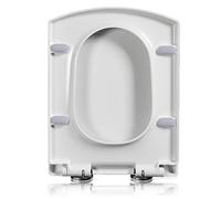Toilet seat,Toilet seat soft close, Square Soft Close with Easy Quick Release Top Fix Adjustable Hinges, Easy Installation,(37X47CM(14.56X18.50IN))