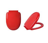 Toilet Seat Toilet Seats, U Shaped Toilet Seat Cover with Soft Close & Quick Release, PP Plastic Color Toilet Seat Slow Close Easy to Install,Red,Green