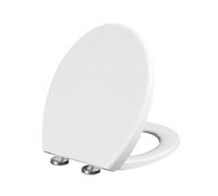 Toilet Seat V-Shaped,Slow Close,White,Scratch Resistant,Durable,Quick Disassembly,Adjustable Hinge