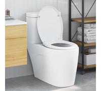 vidaXL Toilet Seat White 47 x 37 x 4 cm Duroplast