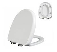 Toilet Seat Will Silent Slow Close and Never Loosen,Durable Urea,Adjustable Hinge,Quick Disassembly