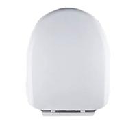 Toilet Seat Will Slow Close and Never Come Loose, Elongated Toilet Lid Easy Installation and Quick-Release Removable for Cleaning, 1 Pack, White