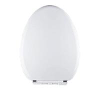 Toilet Seat Will Slow Close and Never Come Loose, Elongated Toilet Lid Easy Installation and Quick-Release Removable for Cleaning, 1 Pack, White