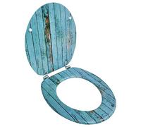Toilet Seat with MDF Lid Old Wood Design,Suit Furniture