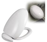 Toilet Seat with Soft-Close, Quick Release, Round S, Egg-Sd Design, Plastic, Easy Inllat, Ideal for Modern Bathrooms