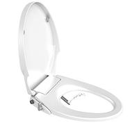 Toilet Seats Bidet with Self Cleaning Dual Nozzles Non Electric Separated Rear & Feminine Cleaning Natural Water Spray, Soft Closed Toilet Seat Combined Toilet Bidet,Easy DIY Installation (Round O)