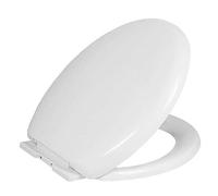 Toilet Seats Toilet Seat Will Slow Close, Never Loosen and Easily, Elongated, Durable Enameled Wood, White
