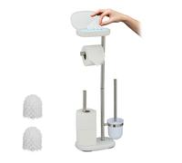 Toilet set Toilet paper holder Toilet brush Standing WC holder