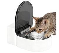 Toilet Shaped Cat Water Bowls, Raised Funny Pet Dish, Automatic Flow Water Bowl Durable Material, Pet Accessory, Cute Design With Pets Kitten Dogs Food Feeding Home Bathroom Living Room Kitchen Corner