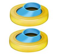 Toilet Shifts Flange Gasket Elasticity & Resistance Base Sealing Rings Set for Bathroom Maintenance Upgrades Flange Seal Rings Flexible Rubber Not Leakages Solution Relocation