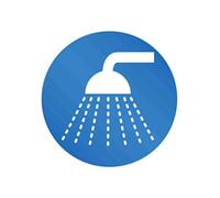 Toilet Shower Facility Signs 3 x A4 Self Adhesive Waterproof Vinyl Sticker