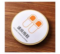 Toilet Sign Acrylic WC Men's and Women's Restroom Door Plaque Bathroom Sign(19,15cm x 15cm)