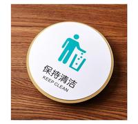 Toilet Sign Acrylic WC Men's and WoMen's Restroom Door Plaque Bathroom Signs
