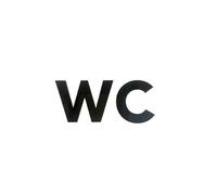 Toilet Sign Arrow Toilet Sign Plate Elegant Wash Room Door Wall Label WC Bathroom Signage House Number(Width 25cm,Type 4)