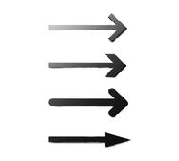 Toilet Sign Arrow Toilet Sign Plate Elegant Wash Room Door Wall Label WC Bathroom Signage House Number(Width 20cm,Type 16)