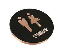 Toilet Sign Restroom Bathroom Signs Diameter 16cm Circle Stick To The Glass Wall Door,For Restroom