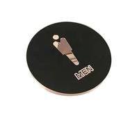 Toilet Sign Restroom Bathroom Signs Diameter 16cm Circle Stick To The Glass Wall Door,For Restroom