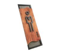 Toilet Sign Toilet Sign Bedroom Bathroom Door Signs House Number Plate Wc Wall Sticker Washroom Signage(8X25CM A1)