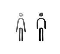 Toilet Sign Toilet Sign Plate Wash Room Door Wall Label Sticker Wc Holder Signage Board Art Hotel Home Decor For the toilet(Black 25x16cm,Type 6)