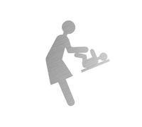 Toilet Sign with Double Sided Tape for Business Bathrooms Perfectly Secured in Less than a Minute Bathroom Sign Baby Diaper Changing Station