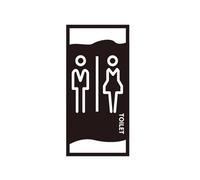 Toilet Signage Bedroom Bathroom Door Signs Imitation Wood House Number Plate Wc Wall Sticker Washroom Address