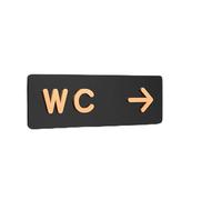 Toilet Signage Simple Men and Women Bathroom Signs WC Public Guide Sign Index Hotel To The Left and Right Acrylic Restroom Prompt