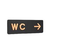 Toilet Signage Simple Men and Women Bathroom Signs WC Public Guide Sign Index Hotel To The Left and Right Acrylic Restroom Prompt