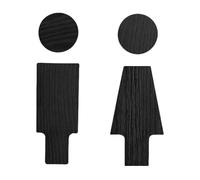 Toilet Signs For Door Bathroom Signs for Office and Restaurant Men and Women Restroom Toilet Sign(Color-03)