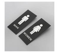 Toilet Signs Reminder Indicator Plaque Shopping Mall Office Buildings Door Plates Men Women Wc Orientation Signage 3D Side Mount(8)