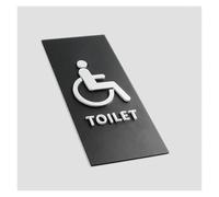 Toilet Signs Reminder Indicator Plaque Shopping Mall Office Buildings Door Plates Men Women Wc Orientation Signage 3D Side Mount(7)